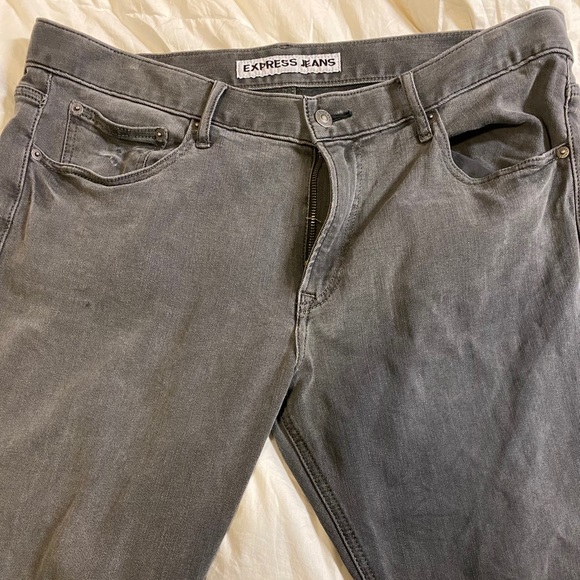 Express Jeans Slim Fit Rocco Black Jeans sz 36/32 - Picture 3 of 7